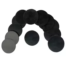 Pool Table Leg Shims in 1/16" Thick - Rubber 3" Diameter Leveling - Set of 12