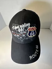 Mens' Route 66 Sign US Historical Map Hat Ball Cap, Black