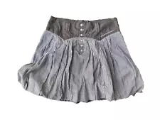 Le Jean De M + F Girbaud Skirt Short Check Balloon Cotton Size M