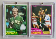 1981 Topps cards - Larry Bird and Magic Johnson set