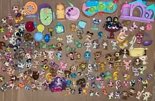 HUGE LITTLEST PET SHOP LOT 144 Figures Structure Accessories Vtg LPS