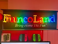 FuncoLand Neon Light Store Sign