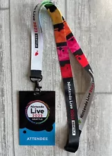 Nintendo Live 2023 Seattle PAX West Event Attendee Pass Ticket Badge and Lanyard