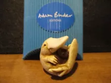 Harmony Kingdom Adam Binder Platypus with Baby Marble Resin Palm Charm