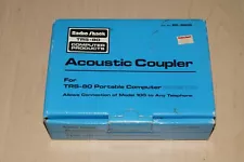 Radio Shack TRS-80 Computer Model 100 Acoustic Coupler New 26-3805 in Box