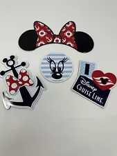 Disney Cruise Line Minnie Mouse Anchor 4 Stateroom Door Magnets Magnet Set A6