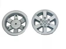 POWER WHEELS - 3800-8223 Silver Inner and Outer Front Rims for Jeep Hurricane