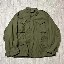 Vintage 70s M65 OG-107 Field Jacket Coat Mens Large Cold Weather US Military AU2