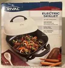 RIVAL SELECT Electric Skillet 12"x12" cooking surface Model # S12P NEW IN BOX!