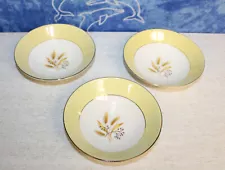 (MP) Vintage Century Service® Autumn Gold Wheat Dishes: 5¼" Bowls x 3