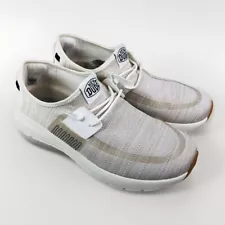 Hey Dude Shoes Mens 11 White Sirocco Slip On Sneaker 40140 Casual Comfort Loafer