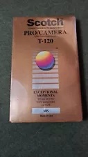 Vintage Scotch T-120 Pro Camera Extra-High Grade [VHS] For Camcorder / VCR Tape