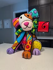 Romero Britto Dog - Large Sculpture