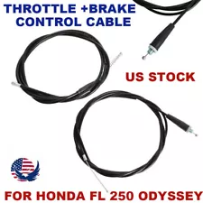 For Honda FL 250 Odyssey ATV Control Cable - Throttle & Brake Cables 1977-1984