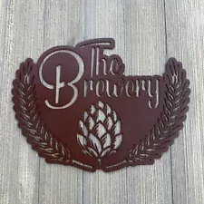 The Brewery Metal Sign Cutout