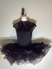 Women’s Adult Extra Small Weismann Black Swan/dance Leotard Tutu