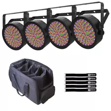 Chauvet DJ EZpar 64 RGBA ILS Battery Powered LED Par Wash Uplights 4 Pack