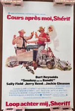 ROLLED SMOKEY AND THE BANDIT 1977 DUTCH MOVIE POSTER 14.5x21.5 BURT REYNOLDS