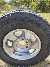 4 All Terrain Dextero Tires 245/75R16 Mounted On 4 Cast Aluminum Suburban Rims (For: 2004 GMC Yukon XL 1500)