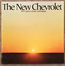 GM CHEVROLET RANGE Large Format USA Car Sales Brochure 1977 #3411 Rev CAPRICE+