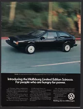 1983 VOLKSWAGEN Wolfsburg Limited Edition Scirocco AD