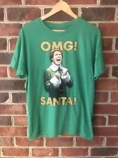 SALE - Elf Clark Griswold Christmas “ OMG Santa “ T-Shirt Men's Size Medium