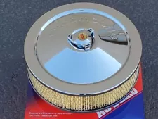 Air Cleaner Chrome 10 inch for Oldsmobile Olds 330 350 455 Engines Embossed RARE