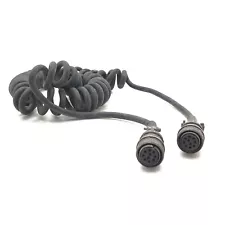 Coil Cable with Female 10-Soc Bayonet Connectors for Asphalt Pavers Vogele Moba