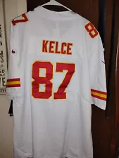 Travis Kelce #87 Kansas City Chiefs Men's Jersey White Size XL