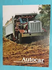 1974 AUTOCAR "TRUCKS for the CONSTRUCTION INDUSTRY" Truck Dealer Sales Brochure