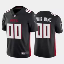 Falcons Color Black Limited Custom Jersey - All Stitched