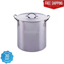 Stainless Steel Pot With Lid Cooking Kitchen Soup Stew Sauce Stockpot 12 Quart