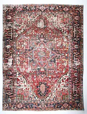 Antique Distressed Heriz rug,Handmade Rug,Bohemian rugs,carpet rug