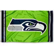 SEATTLE SEAHAWKS 3'X5' FLAG BANNER ***100% Full Color On Both Sides Of Flag***