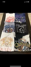 Lot of 20 Rock N Roll Band Concert Tour T-Shirts Varying Sizes 4 Are NWT