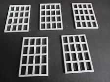 G Scale Industrial Windows - Pack of 5 3D PRINTED 2.000" x 3.000" WHITE