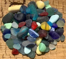 Genuine English Sea Glass Beautiful Mixed Rare Rainbow Tinies & Chips Lot