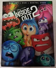 Inside Out 2 (2024) *SEALED*NEW* Blu-Ray+DVD+Digital Code+Slipcover Pixar Disney