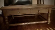 Solid 100% Wood Coffee Table with Drawers