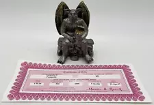 New Michael Ricker Sitting Pewter Gargoyle II Prosperity w/COA, #25 of 500