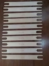 From 70's but New Wooden Weaving 10 inches shuttle 10 pcs lot