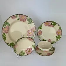 Vintage Franciscan Desert Rose Dinnerware-5 pc place setting for 4 (20 pieces)