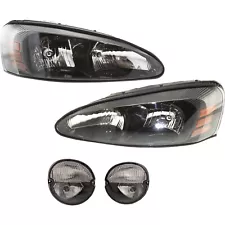 Headlight Kit For 2004-2008 Pontiac Grand Prix Left and Right 4Pc