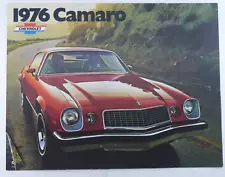 1976 Camaro Sales Brochure Catalog / Chevrolet Dealer Print Ad Info Folder