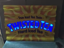 TWISTED TEA HARD ICED TEA METAL LIGHTED BEER SIGN 24X18 BRAND NEW ð¹ð¥