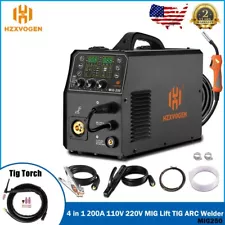 Aluminum MIG Welder 200A 110V/220V Gas Gasless Lift TIG MMA MIG Welding Machine