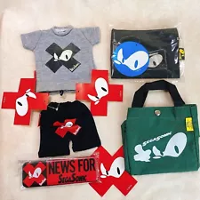 Rare 1994 SEGA Sonic the Hedgehog goods pencase bag shirt Bulk sale retro