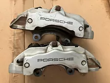 USED 2004-2010 BREMBO OEM PORSCHE CAYENNE 18Z FRONT BRAKE CALIPER SET AUDI & VW