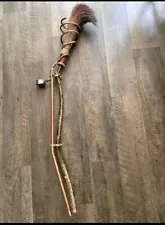 Custom Made Steampunk Solid Wood Witches Broom Cosplay