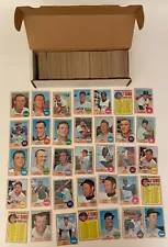 1968 Topps Baseball Card Lot - Collection of 575 Mid Grade Cards No Stars